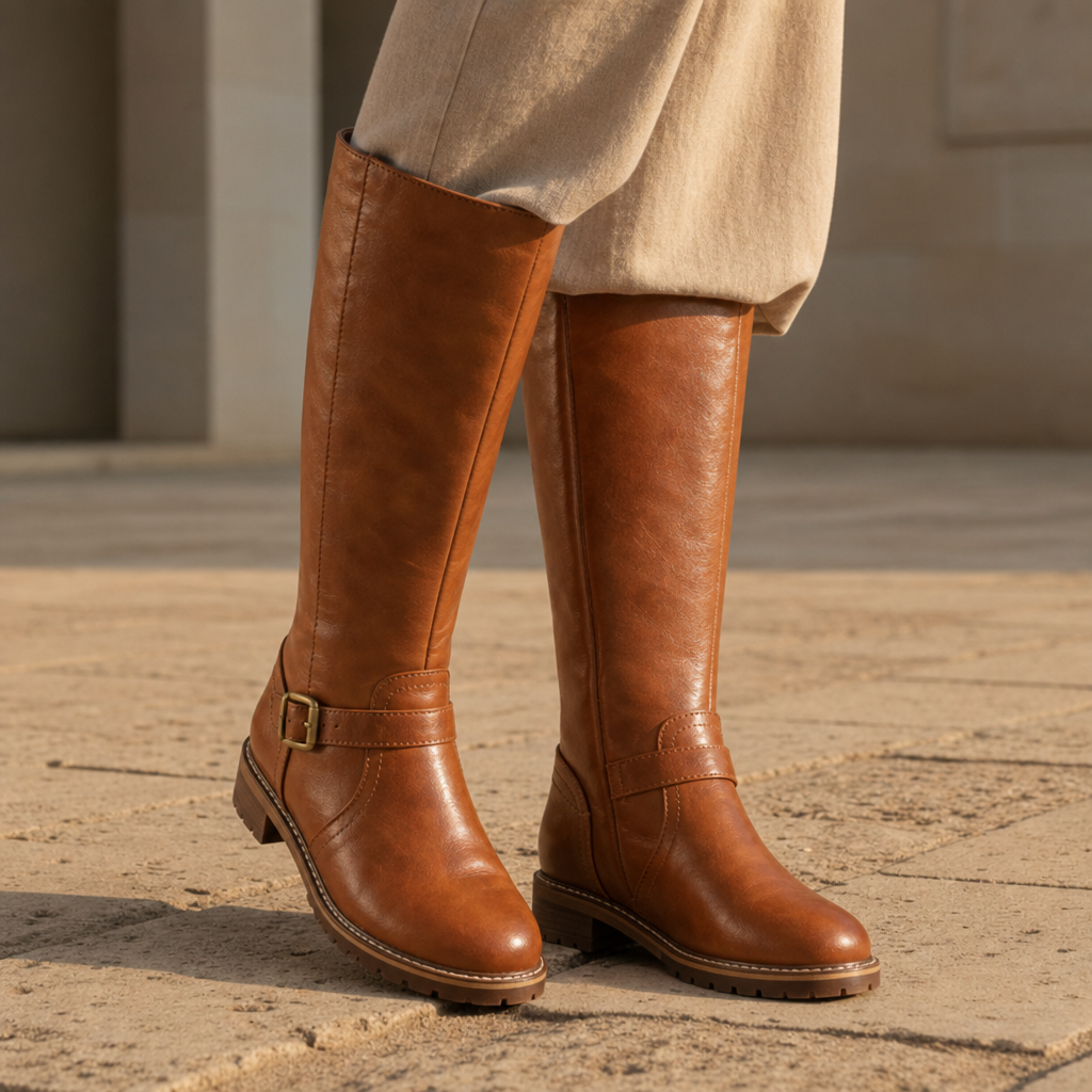 Obidos Buckle Knee-High Boots