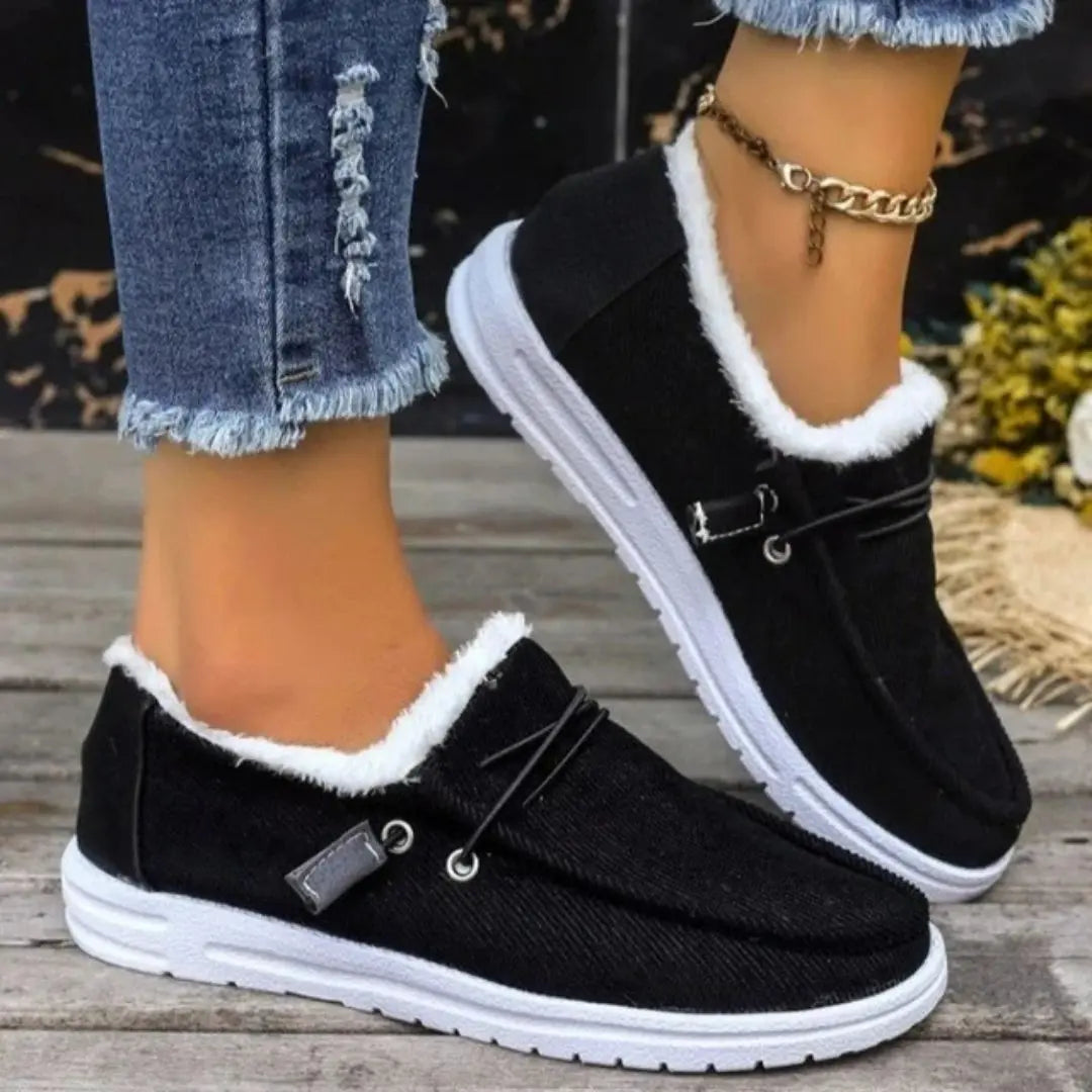 Velmora Women's Thick Velvet Winter Shoes