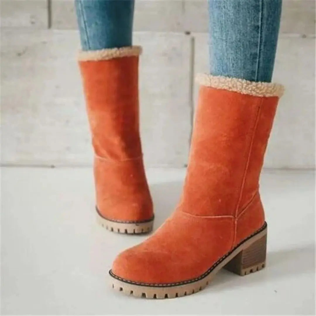 Snowdrift Women's Fur-Lined Mid-Tube Boots