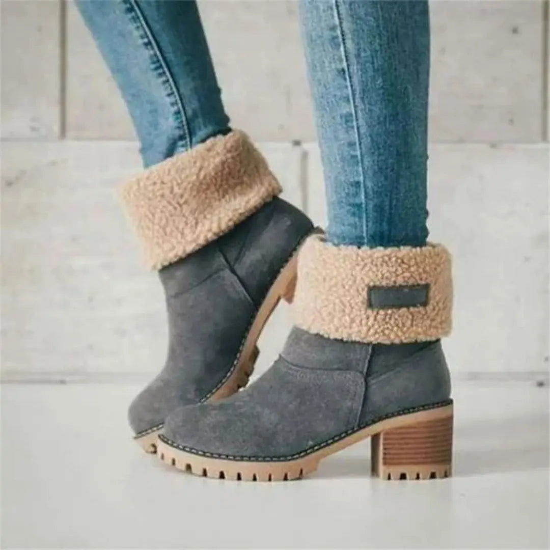 Snowdrift Women's Fur-Lined Mid-Tube Boots