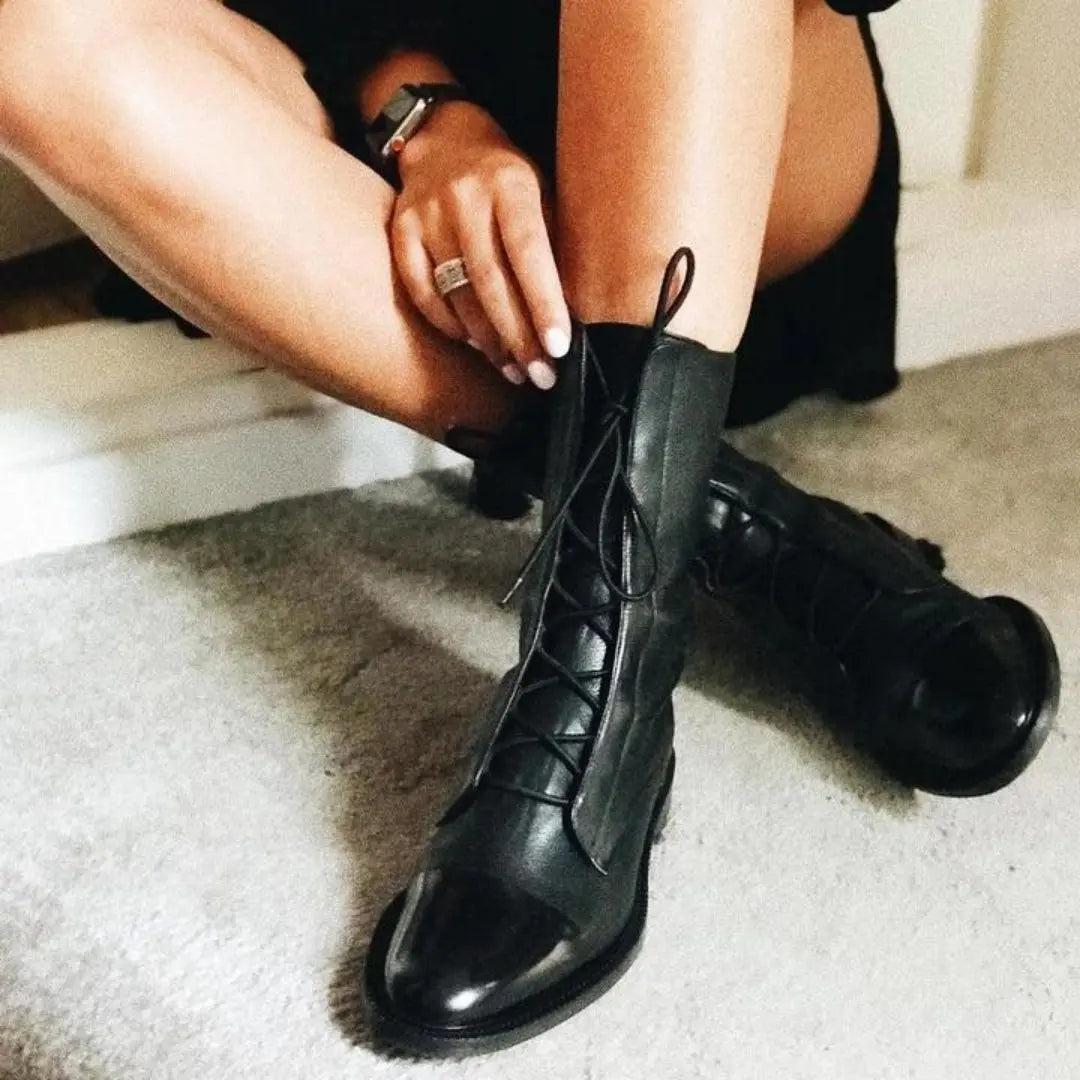 Sophia Women's Lace-Up Ankle Boots