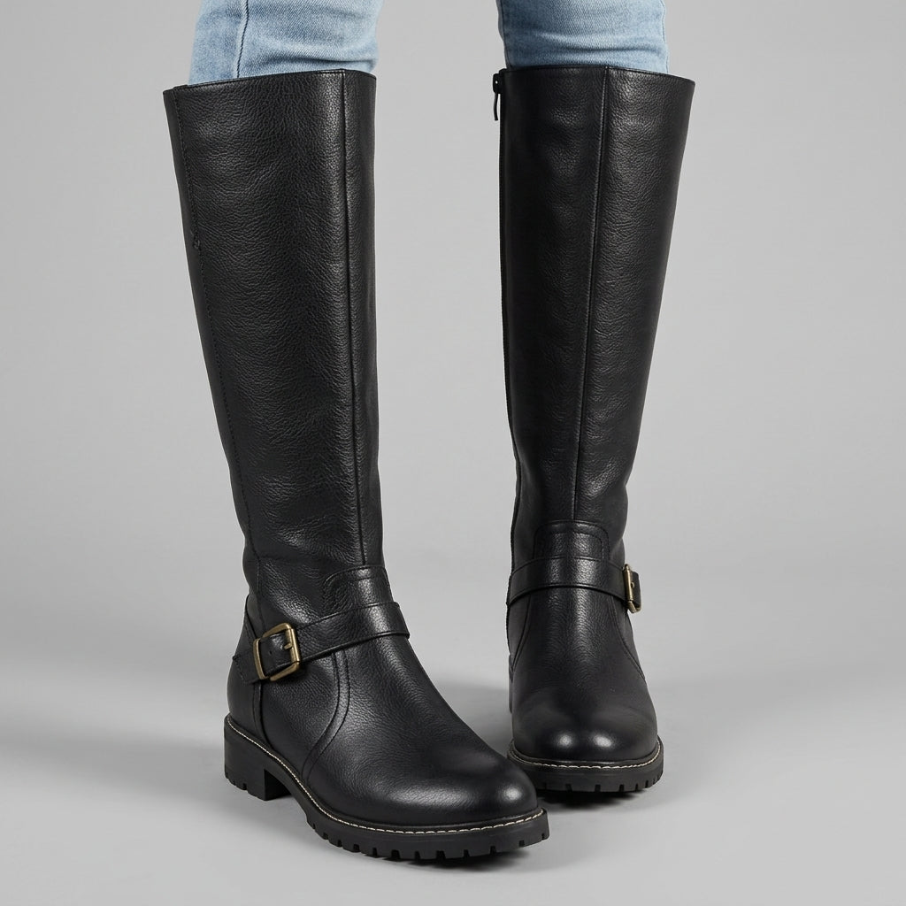 Grasse Orthopedic Buckle Leather Boots