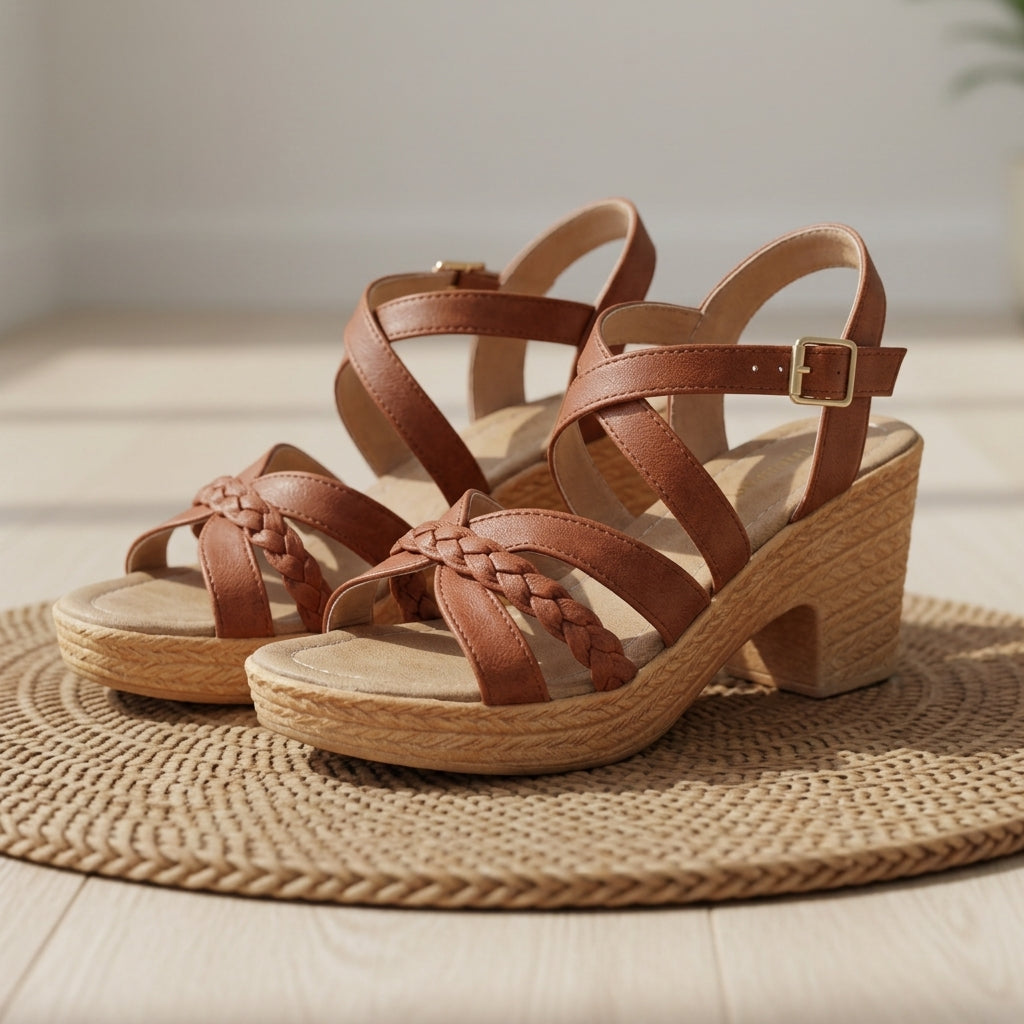 Comino Braided Platform Sandals
