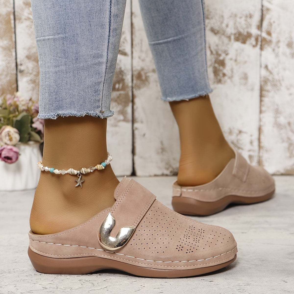 Women's Orthopedic Slippers Suede Non-Slip Sole Mules