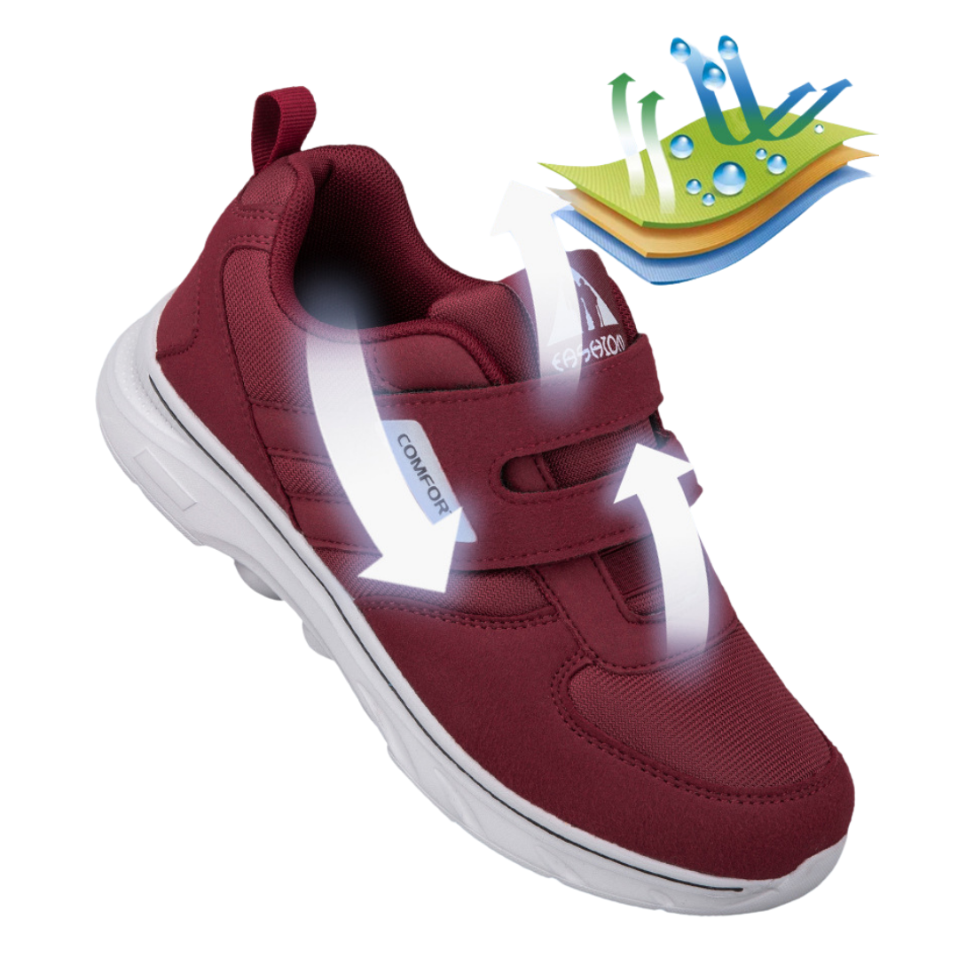 OCW Women Orthopedic Good Walking Shoes Soft Cushion Sole Standing All Day Velcro Strap Sneakers