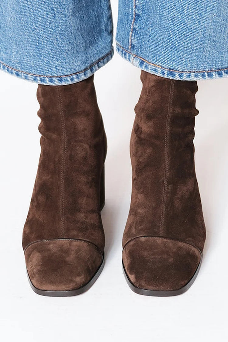 Women's Orthopedic Heeled Boots with Supportive Sole and Elegant Design