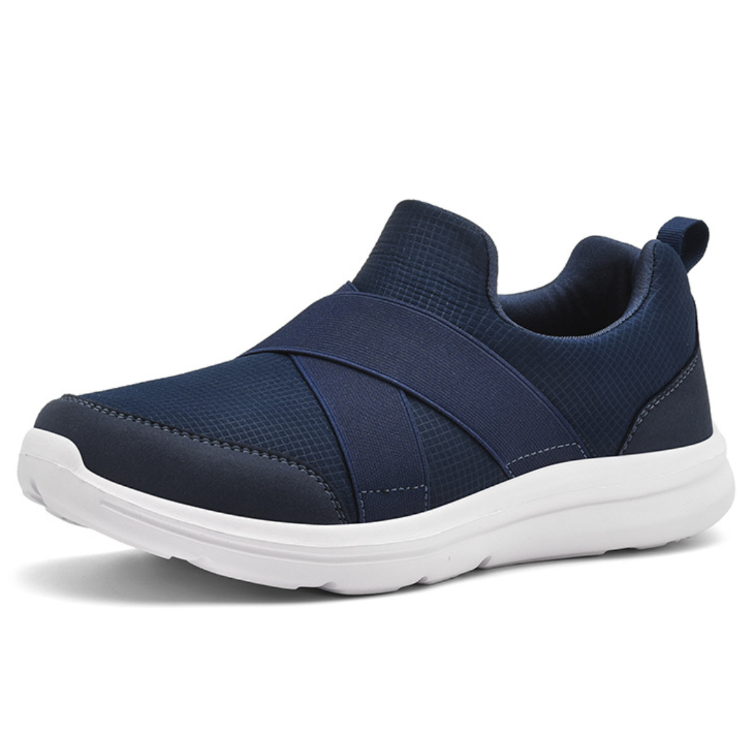 OCW Men Orthopedic Shoes Ventilated Arch-support Elastic Strap Lightweight Casual Walking