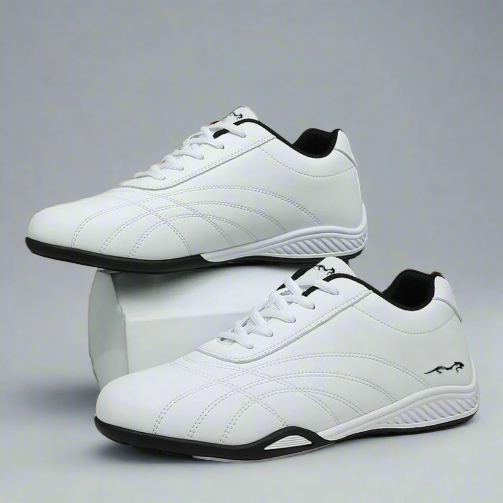 OCW Men Orthopedic Leisure Shoes Water-resistant Arch-support Anti-skid Leather Walking