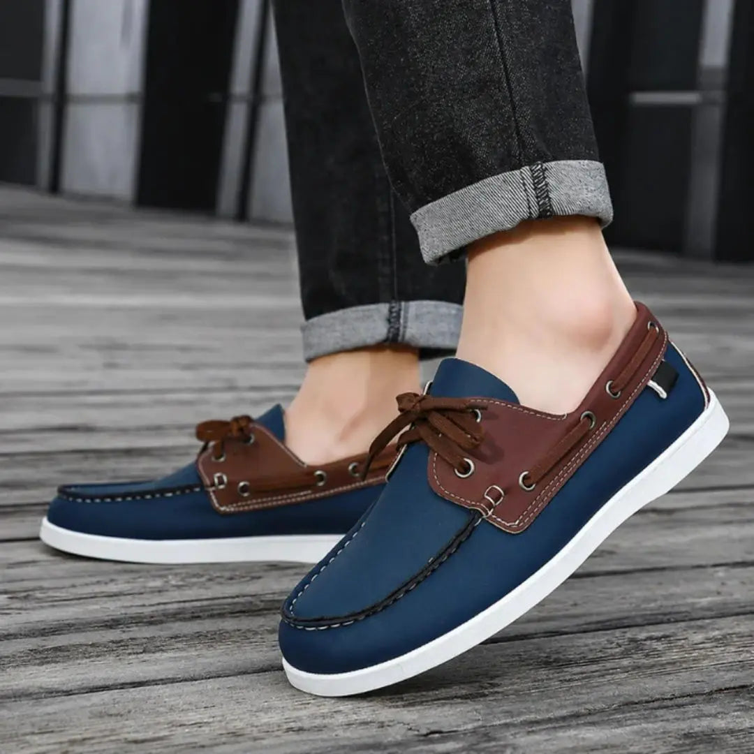 Newport Men's Genuine Leather Boat Shoes