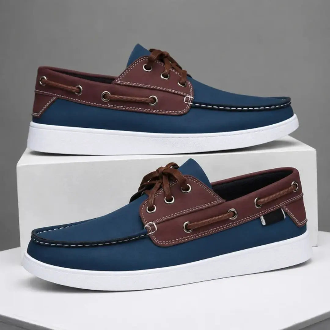 Newport Men's Genuine Leather Boat Shoes