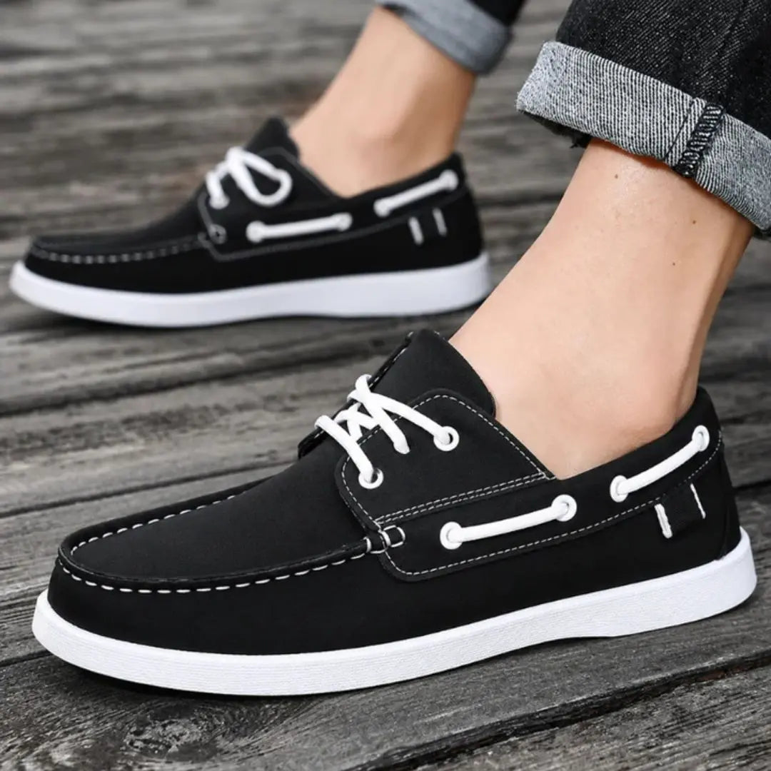 Newport Men's Genuine Leather Boat Shoes