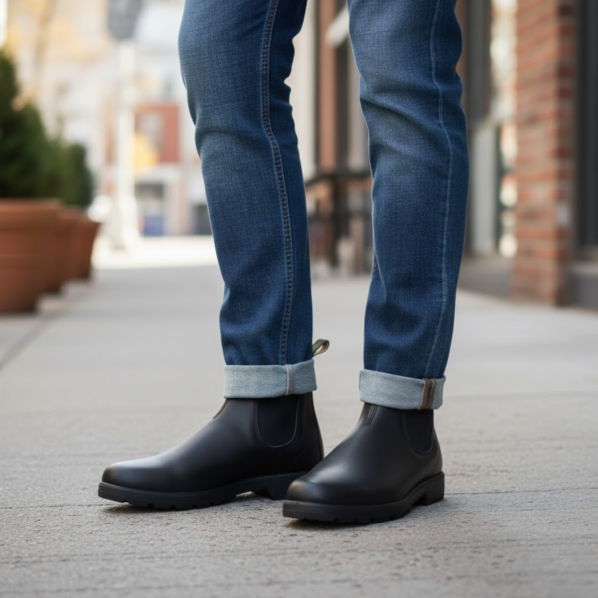 Leroy – Men's Wide Calf Boots with a Stretch Shaft