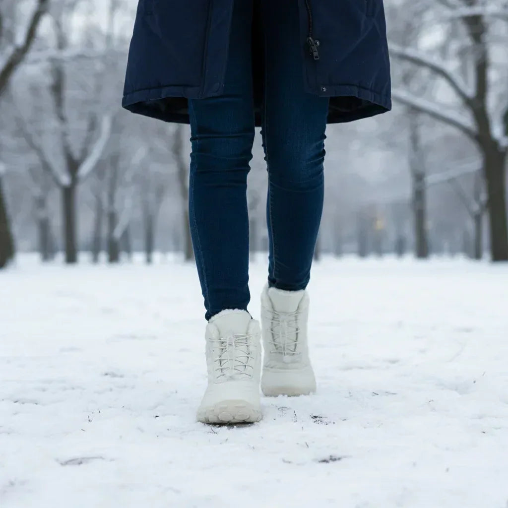 FrostSpire – Plush-Lined & Non-Slip Barefoot Boots