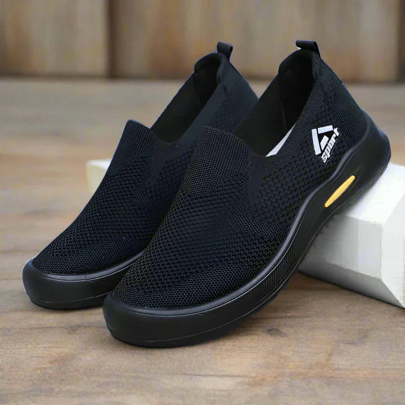Wide Fit Slip-On Knitted Sneakers