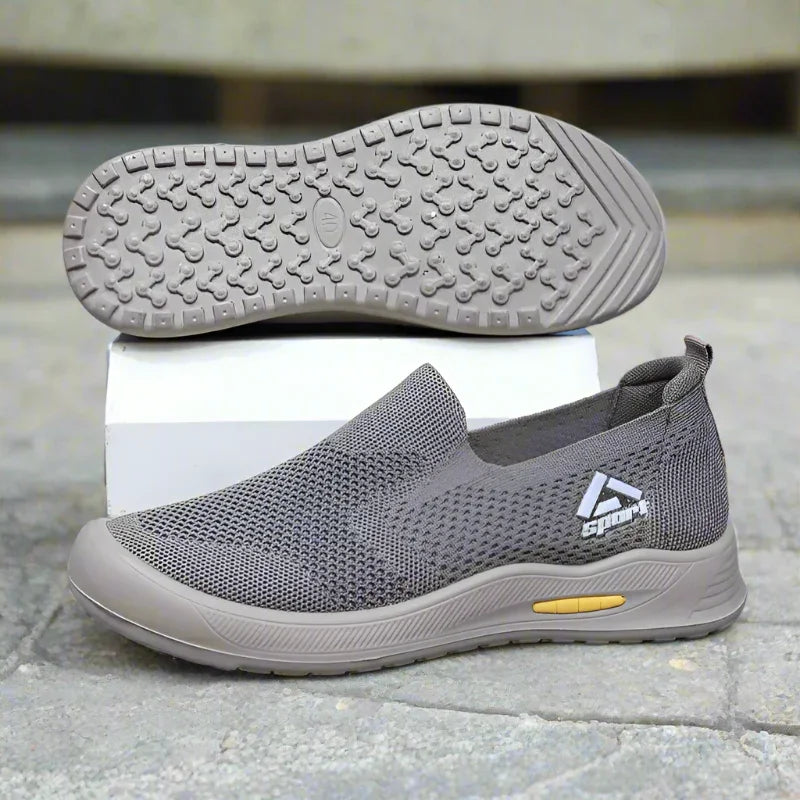 Wide Fit Slip-On Knitted Sneakers
