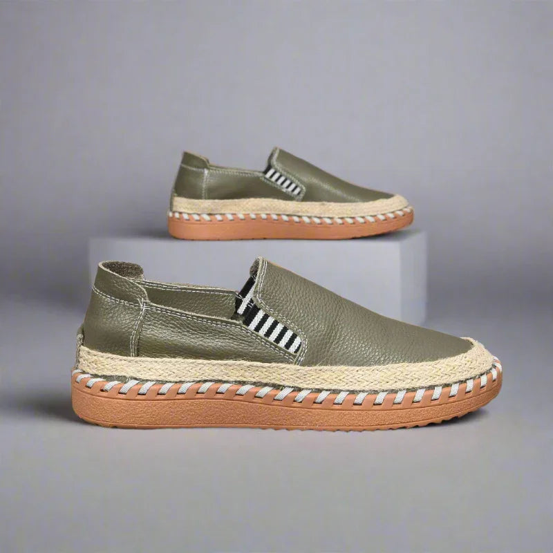 Cowhide Casual Unisex Shoes