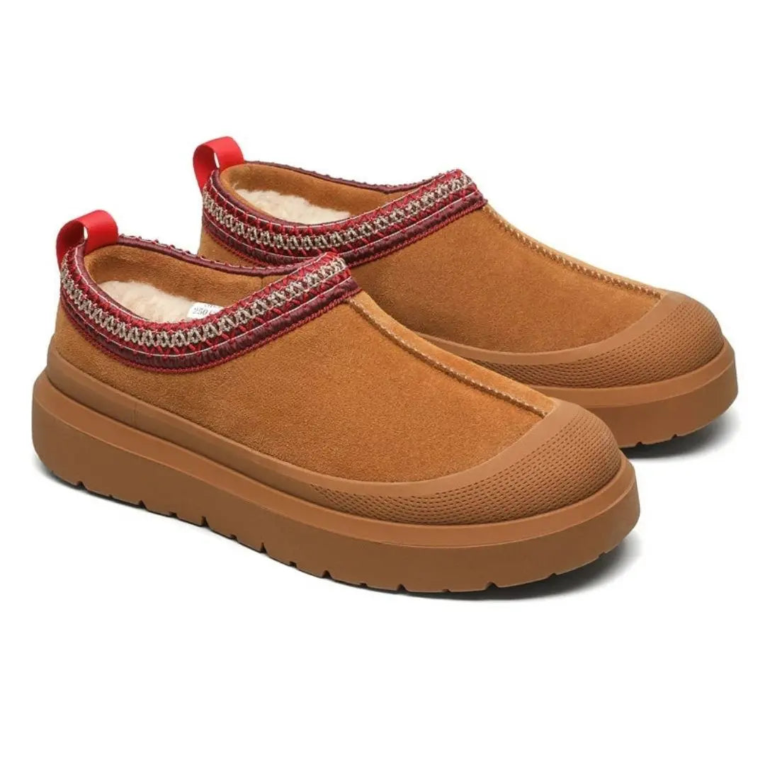 Kmaugg Suede Sherpa-Lined Slip-On Sneakers