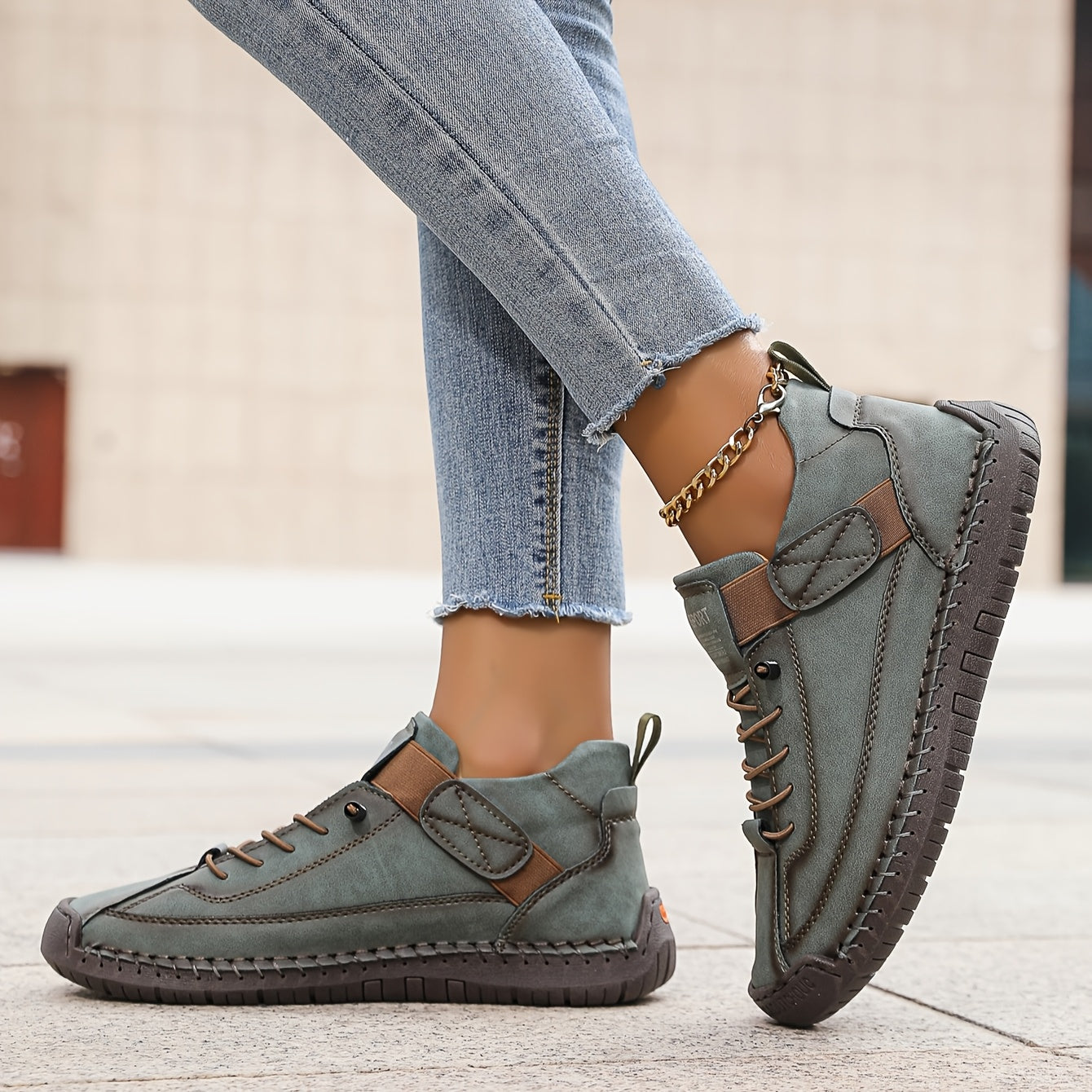 Women's Orthopedic Comfort Sneakers with Slip-On Design and Cushioned Sole