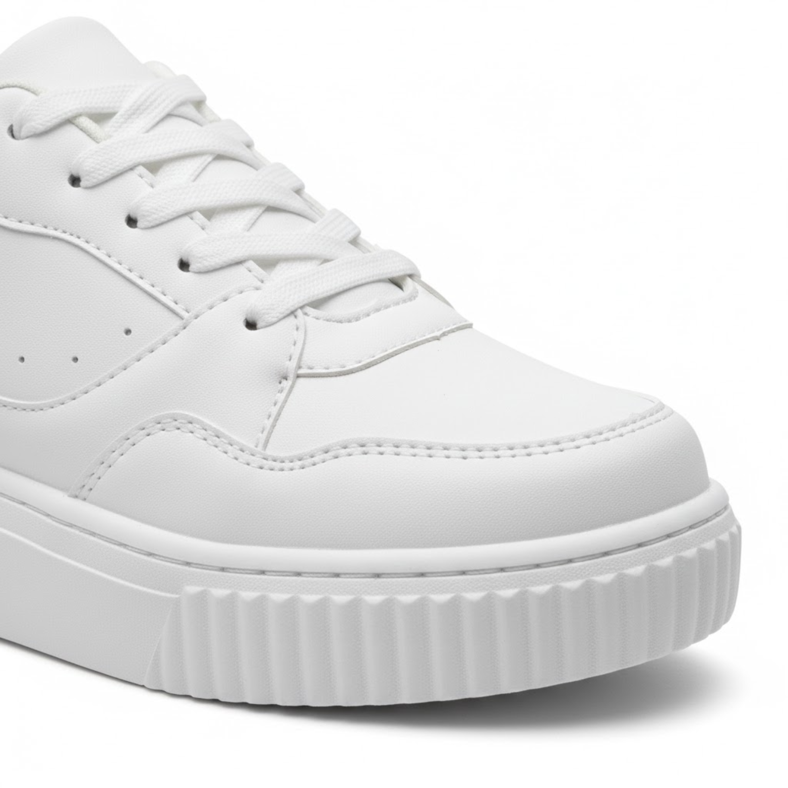 Women's Breathable White Walking Flat Sneakers Outdoor Running Fashion Sports Footwear