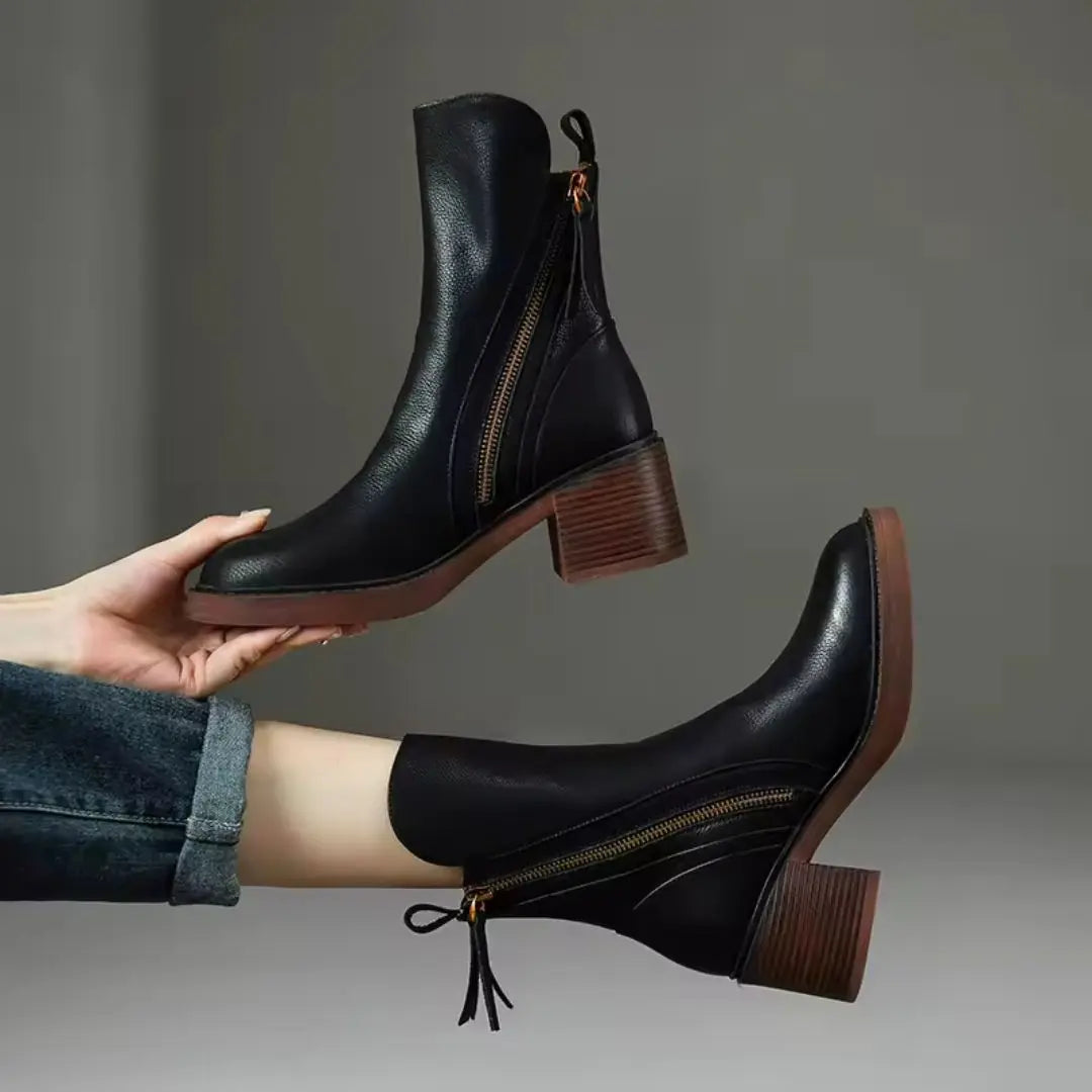 Selene Women's Leather Ankle Boots