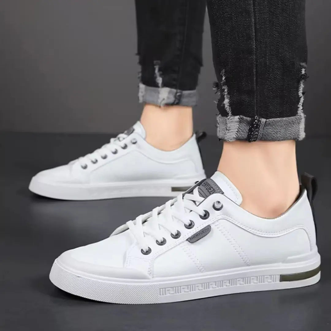 Belnor Men's Two-Tone Leather Sneakers
