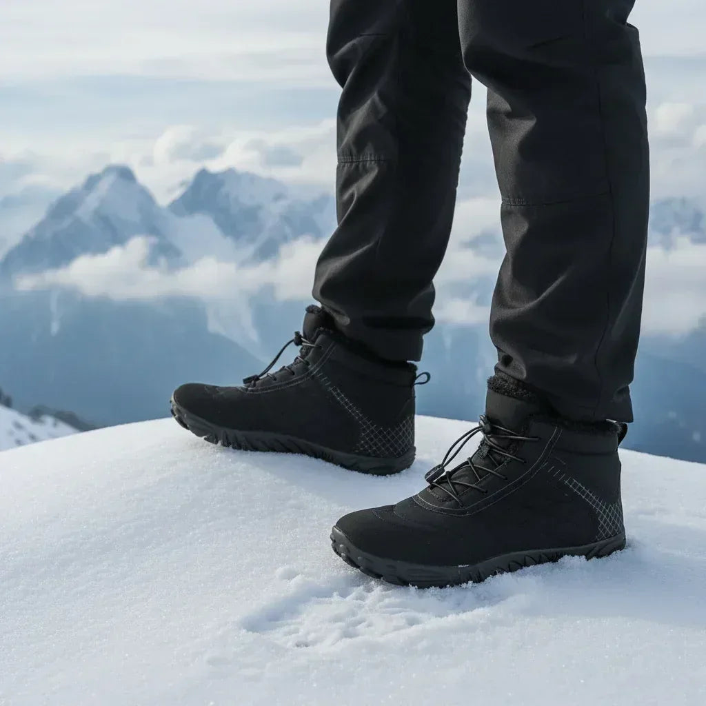 FrostSpire – Plush-Lined & Non-Slip Barefoot Boots
