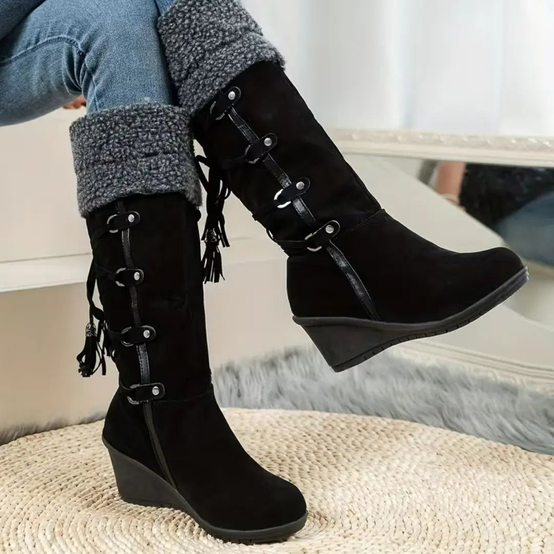 Jill – Women's Wide Calf Boots with a Stretch Shaft