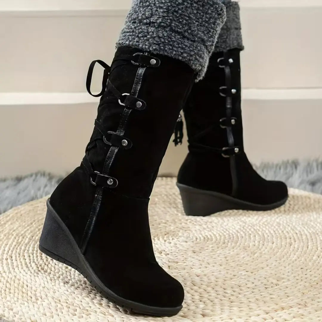 Jill – Women's Wide Calf Boots with a Stretch Shaft