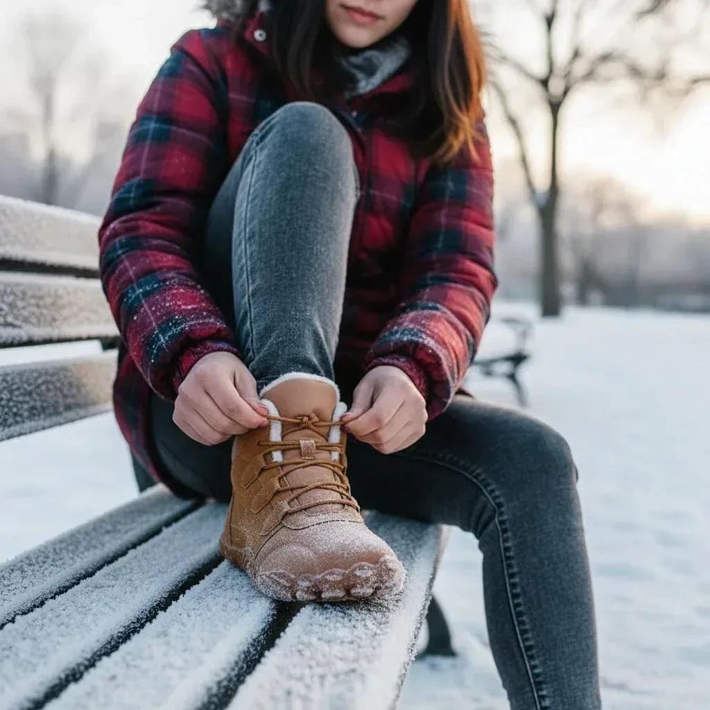 Northbound – Leather & Fleece-Lined Barefoot Boots