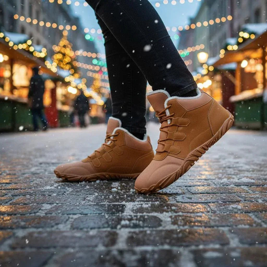 Northbound – Leather & Fleece-Lined Barefoot Boots