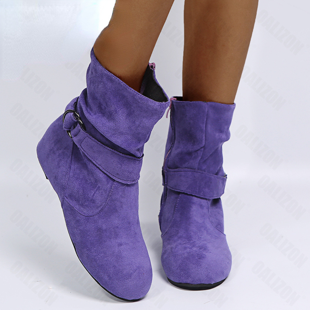 OCW Women Slouchy Boots Comfort Suede Non-slip Casual Walking Winter Boots