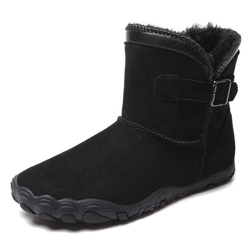 Women's Zero-Drop Wide Toe Box Fleece Lined Winter Boots