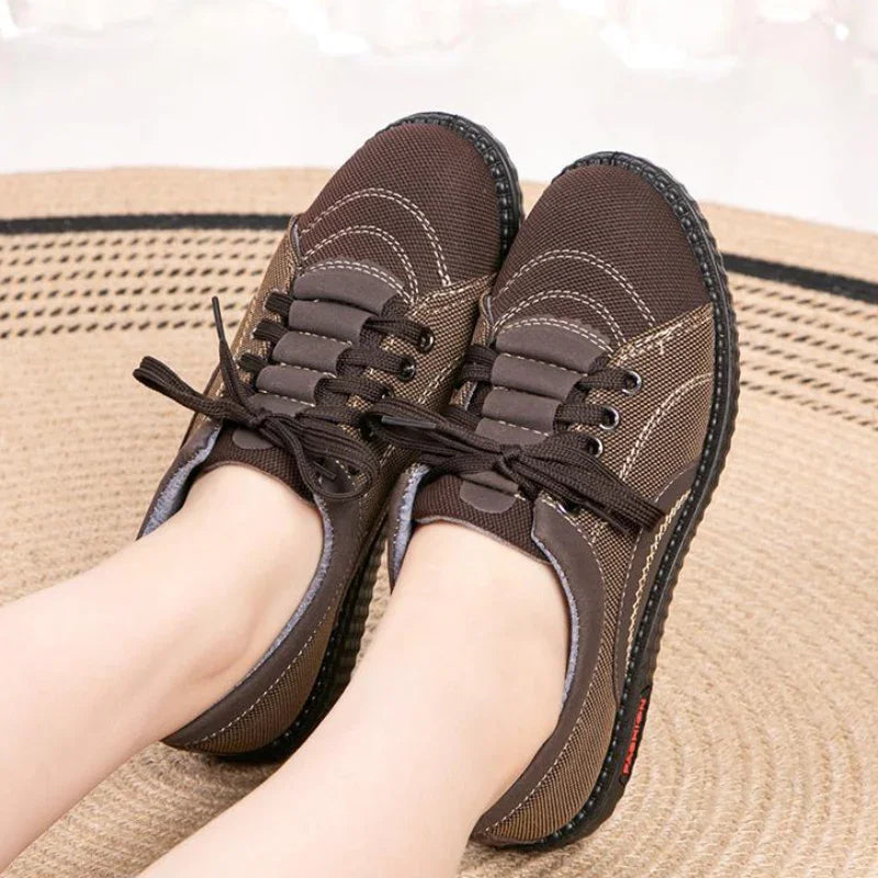Women's Wide Toe Box Cotton Casual Sneakers