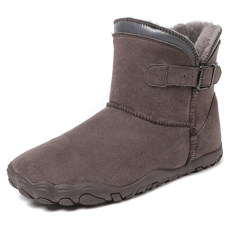 Women's Zero-Drop Wide Toe Box Fleece Lined Winter Boots