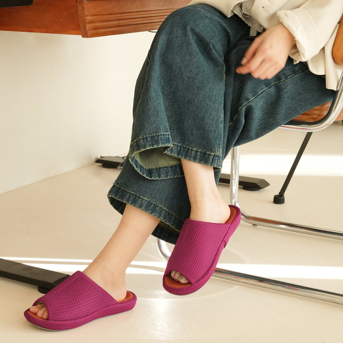 Fuchsia Slipper Arch Support-Kara