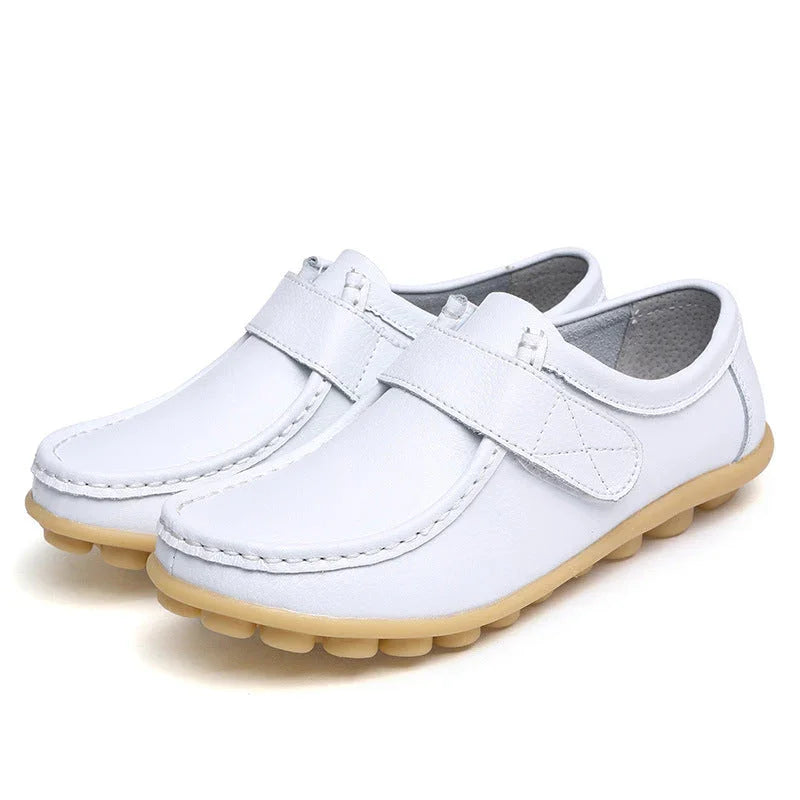 Women's Wide Toe Box Leather Loafers