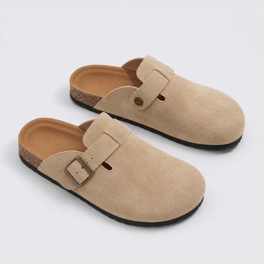 Men Clogs Suede Mule Slip On Footwear