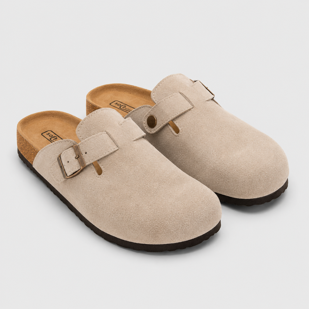 Men Clogs Suede Mule Slip On Footwear