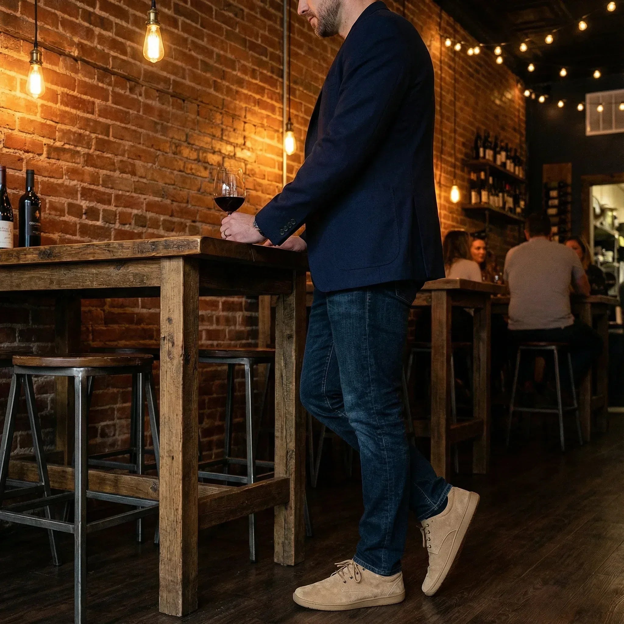 Haven – Premium Suede & Wide-Fit Barefoot Derby