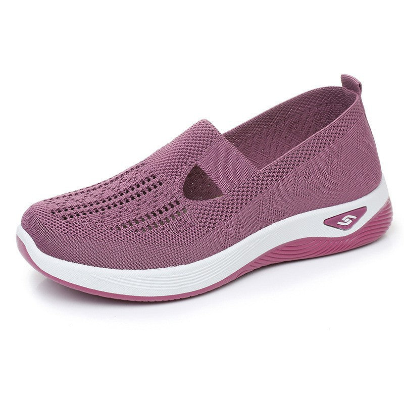 Walking Shoes With Flexible Slip-on Design