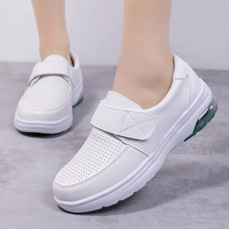 Women's Wide-Fit Comfort Shoes with Velcro Closure