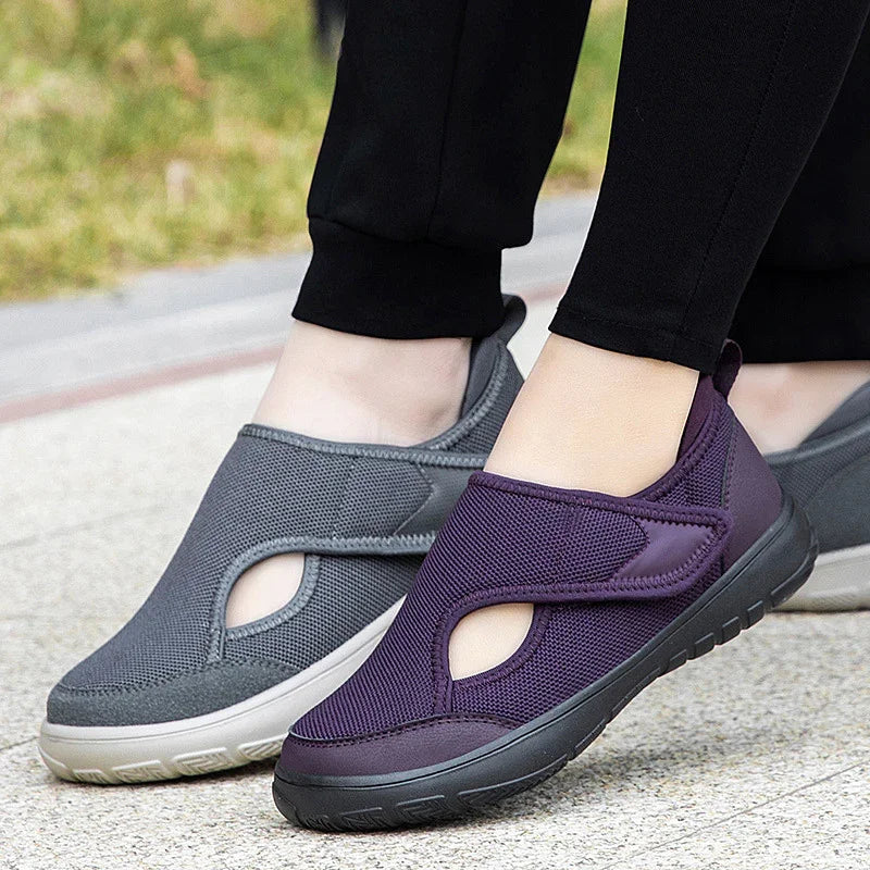 Women's Lightweight Wide Fit Slip-On Comfort Sneakers