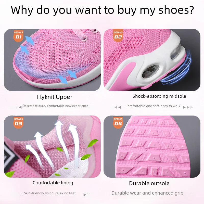 Orthopedic Sneakers for Women — Air Cushion, Breathable Knit Mesh