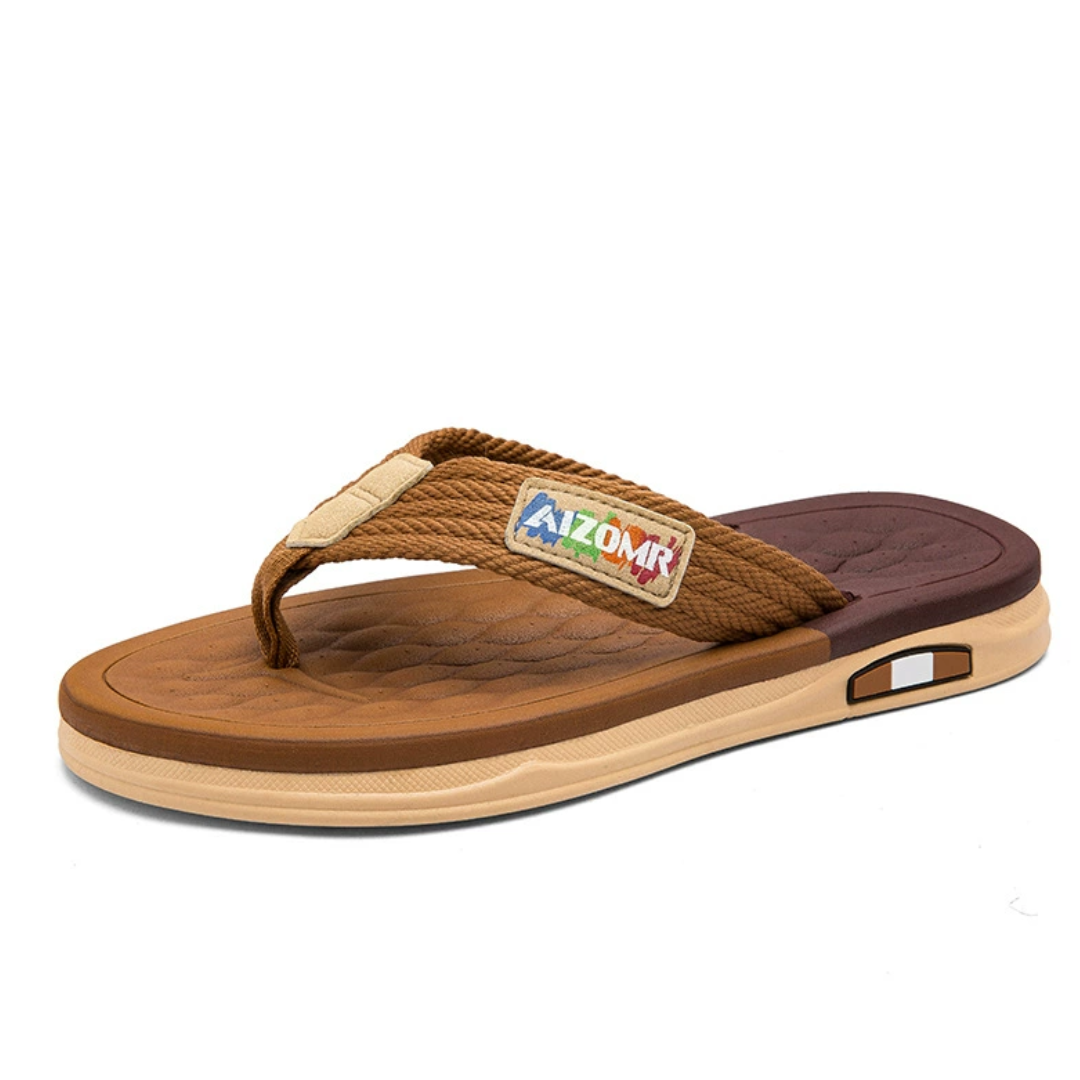 OCW Men Sandals Comfortable Flip-flops Summer Beach Anti-slip Soft Soles Casual Walking