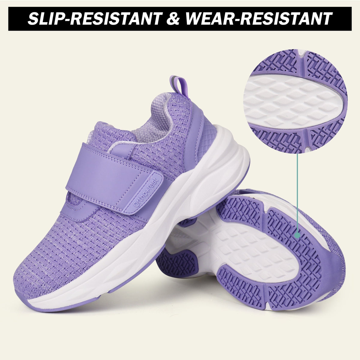 Purple Walking Shoes-Norma