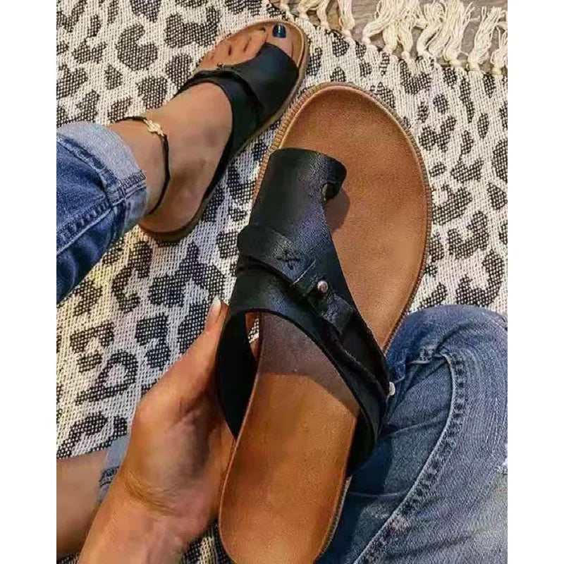 Women's Bunion Sandals Orthopedic Corrector Ring Toe Slippers