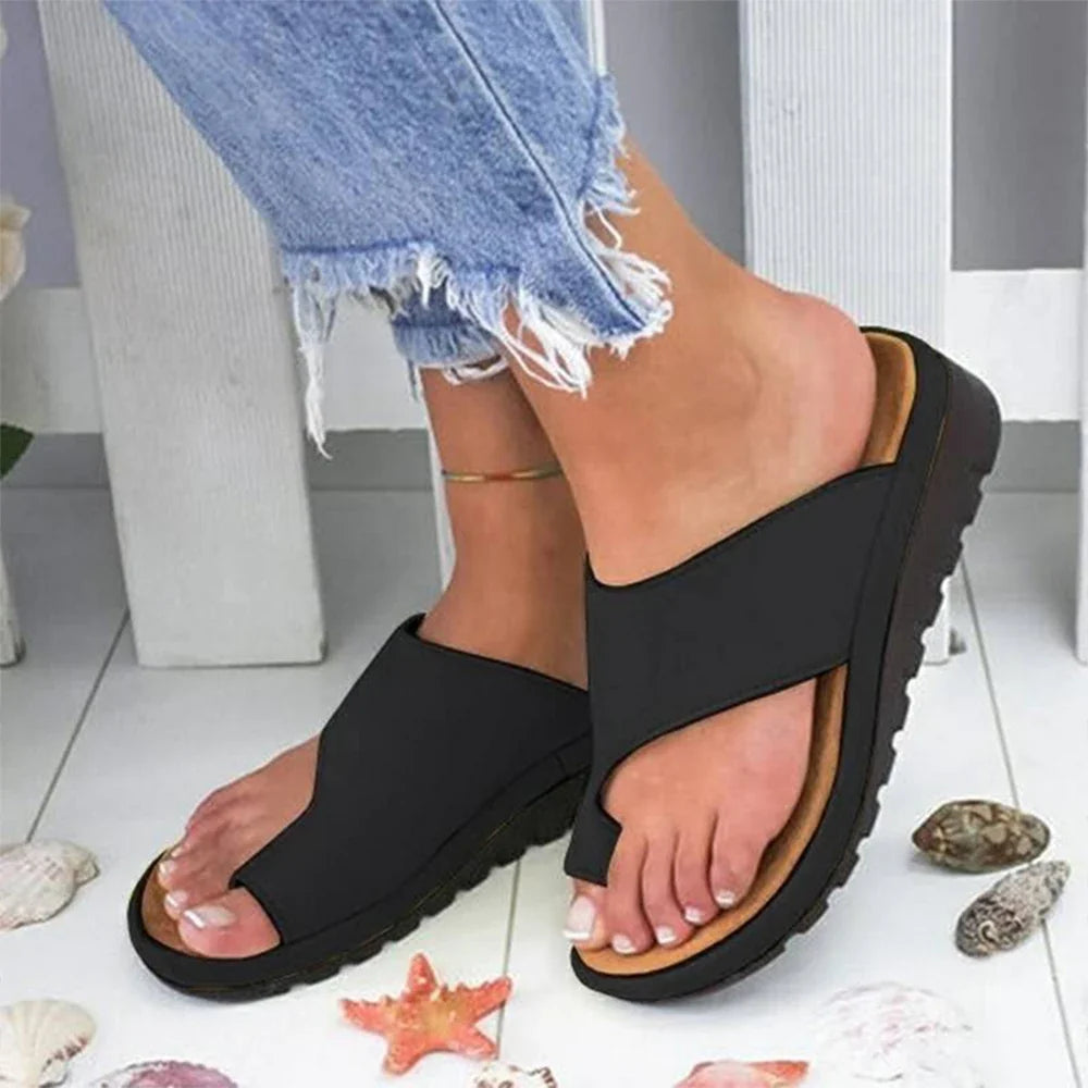 Orthopedic Sandals Women's Bunion Corrector Platform Slip On Slippers