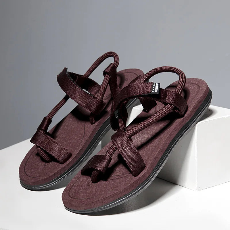 Women's Sandals For Bunions Canvas Flat Beach Slides