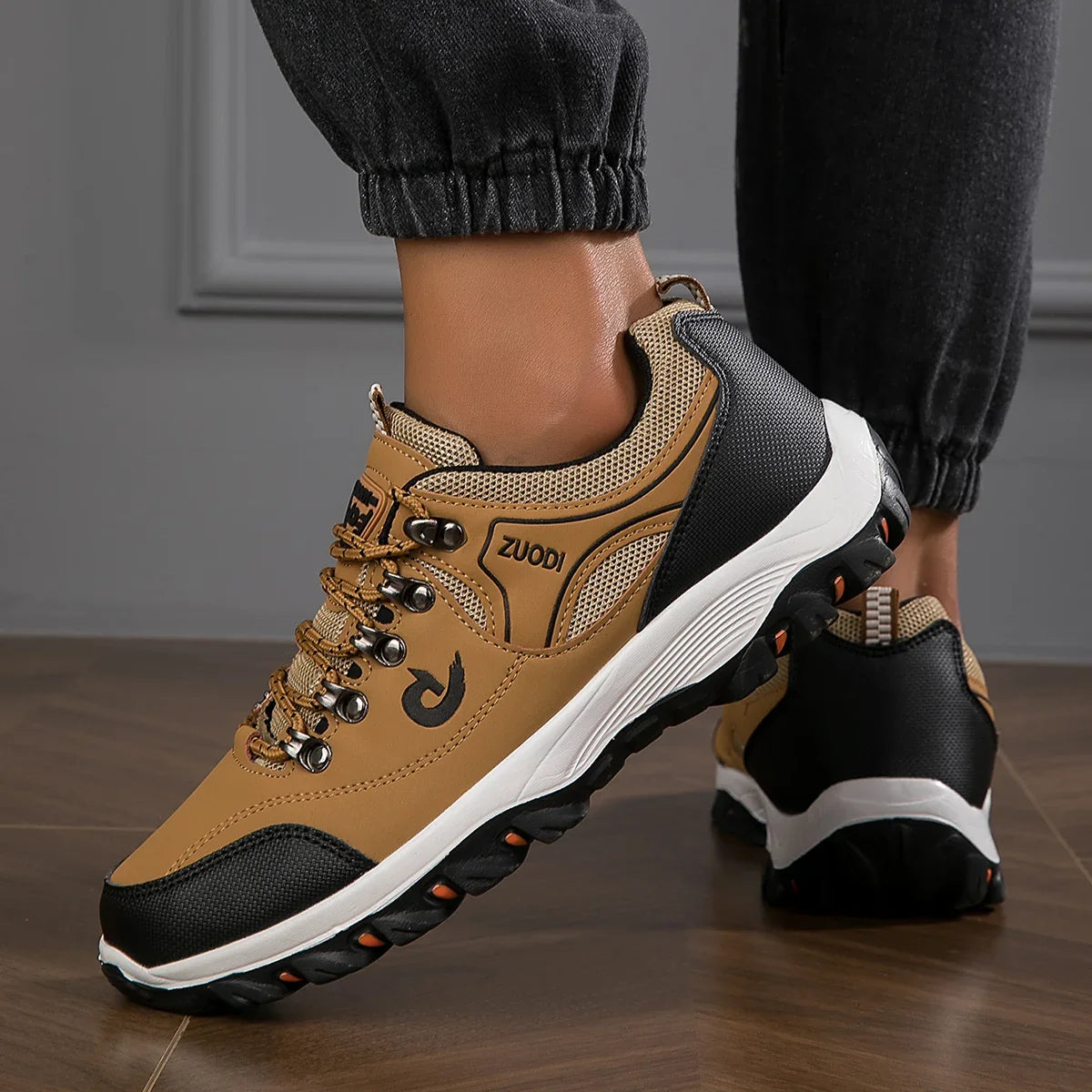 Men's Orthopedic Hiking Shoes Breathable Lightweight Non-Slip Outdoor Sports Sneakers