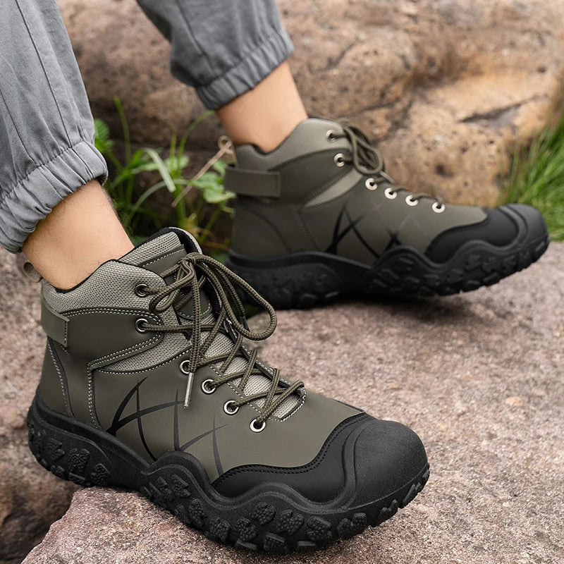 Derek – Men's Wide Calf Boots with a Stretch Shaft